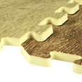 thumbnail image 3 of Greatmats Foam Tiles Wood Grain 7/16 Inch x 2x2 Ft. Driftwood Light Brown Case of 15, 3 of 7
