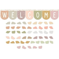 Teacher Created Resources Terrazzo Tones Welcome Bunting Bulletin Board Set, 58 Pieces