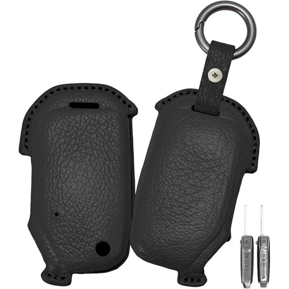 Key Fob Cover Compatible with Kia Seltos Sportage Forte K5 2022-2025 4 Button Keychain Case Holder Protector,Type-A-Black