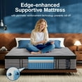 thumbnail image 5 of Surlunkeys 14 inch Queen Size Mattress Cooling Gel Memory Foam Mattress in a Box ,Hybrid Pocket Spring Coils, Medium Firm, 5 of 11
