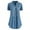 Blue, variant on Babysbule Womens Tops Fashion Women Casual Plus Size Lace Solid Short Sleeves V-Neck Shirt Blouse Tops