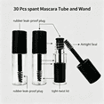 thumbnail image 6 of ACDANC 30Pcs Empty Mascara Tube and Wand,3ml Eyelash Cream Bottles with Brush Inserts,Small Sample Size Eyelash Care Packing Tube Container for Castor Oil,Home and Travel (Black), 6 of 7