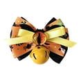 thumbnail image 2 of Detachable Halloween Pet Bow With Jingle Bell, Purple Black Witch Pumpkin Bat Ribbon Bow Collar Decor For Cats & Small Dogs, 2 of 5