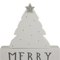 thumbnail image 6 of Northlight Star Topped Tree "Merry Christmas" Wooden Block Decoration - 6.75", 6 of 6
