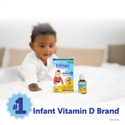 Baby Ddrops Liquid Organic Vitamin D3 Supplement Drops, 400 IU per Drop, 0.06 fl oz