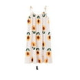 thumbnail image 3 of Dalazy Chemise de Nuit Imprimé Floral Coton Robe de Nuit Col Rond Ample Sans Manches Mini Robe de Nuit pour la Maison Rose G, 3 of 6