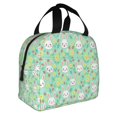 Bunny Insulated Lunch Bag Stylish Rabbit Print Reusable Cooler Tote ...
