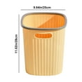 thumbnail image 3 of Ohufall 17L Square Thickened Large Capacity Household Trash Can Bathroom Living Room Indoor Kitchen Garbage Can, 3 of 8
