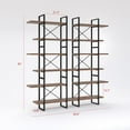 thumbnail image 3 of Antique Walnut 6-Tiers Display Bookshelves, 3 of 3