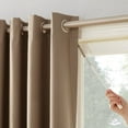 thumbnail image 2 of Mainstays Thermal Lined Room Darkening Sliding Glass Door Grommet Curtain Panel, 100" x 84", Brownstone, 2 of 6