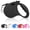 Black, variant on Retractable Dog Leash, 16ft Dog Walking Leash for Small Dogs up to 55 lbs, Non-Slip Handle - Red