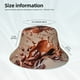 thumbnail image 3 of Balery Coffee Beans Chocolate Splash Sombreros para el sol para hombre y mujer, sombrero de pescador con UPF 50+, 3 of 6