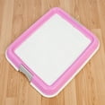 IRIS USA Puppy Pee Pad Holder for Dog Potty Training, Holds Pads 17x17 or Larger, Pink