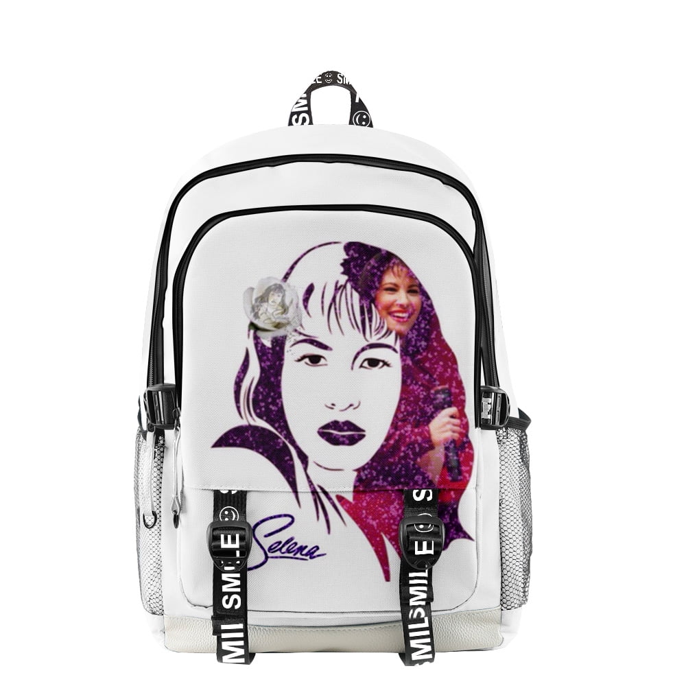 Selena Quintanilla Merch Cloth Backpack Multi Zipper Student large