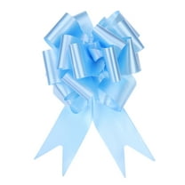 15pcs 5 Inch Large Pull Bow Big Gift Wrapping Bows Ribbon Light Blue for Wedding Car Christmas