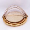 thumbnail image 4 of Bamboo Tent Basket Food Serving, Bamboo Food Serving Trays with Food Mesh Cover, Hand Woven Insect Bug Dust-Proof Basket, for Fruit Vegetable Home Drying Rattan Bread Basket (3 pcs Round Set), 4 of 9
