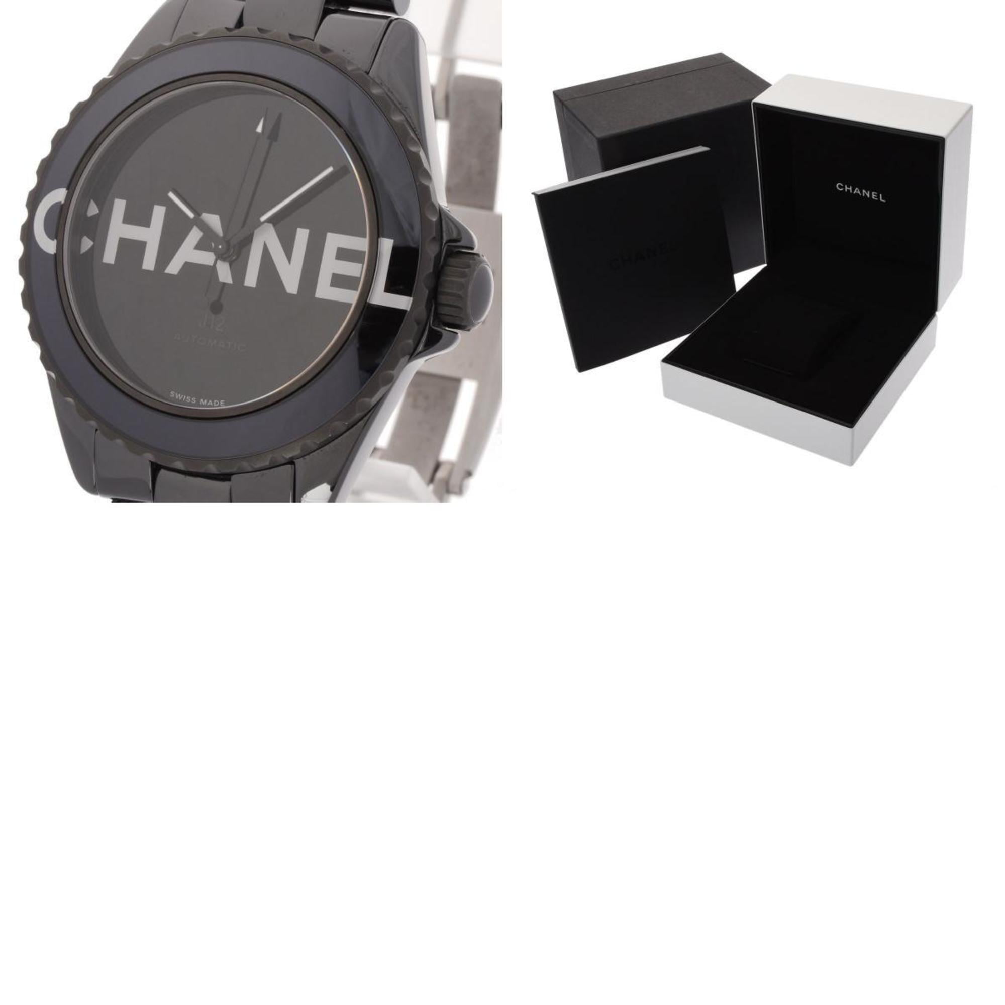 Authenticated Used CHANEL Chanel J12 Wanted de H7418 men's black ceramic  watch self-winding dial 