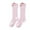 Pink, variant on Kids Girls Knee High Socks Long Boot Crazy Silly Fun Gift Cute Tall Animal Socks for Child