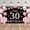Rose Gold Black 30, variant on Happy Birthday Decorations, Rose Gold and Black Birthday Fabric Photo Backdrop Background for Men Women Anniversary Party Decor, 180×110cm