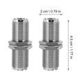 thumbnail image 2 of 2pcs Coax Connector Female To Female Coaxial Adapter UHF Extension Connector, 2 of 8