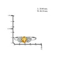 thumbnail image 4 of JewelersClub Citrine Ring Birthstone Jewelry – 0.45 Carat Citrine 0.925 Sterling Silver Ring Jewelry with White Diamond Accent – Gemstone Rings with Hypoallergenic 0.925 Sterling Silver Band, 4 of 4