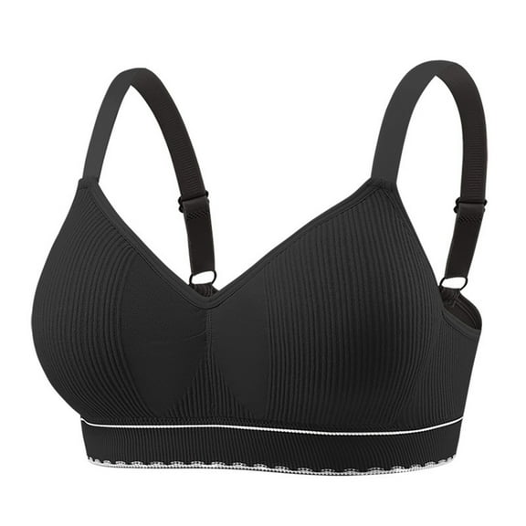 Womens Everyday Bras, V Bra Low Cut Sexy Push Up Bralettes for Women Padded Comfy Smoothing Wireless Lifting Bras Seamless Bralette 34-40
