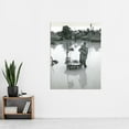 thumbnail image 2 of War WWII USA Soldier Shaving Flood Water 1945 Photo Extra Large XL Wall Art Poster Print, 2 of 3
