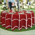 thumbnail image 4 of Halloween Spider Web 60 inch Round Tablecloth,Red Cobweb Circle Table Cover Stain Resistance Water Repellent Wrinkle-Free Table Cloth for Home Kitchen Dining Party Patio Indoor Outdoor, 4 of 6