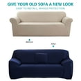 thumbnail image 4 of Shanna Stretch Sofa Slipcover Non Slip Couch Covers for 1 2 3 4 Seater and Sectional Couch, Sofa Furniture Protector(4 Seater,Navy), 4 of 7