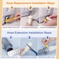 thumbnail image 4 of Washing Machine Drain Hose Extension Kit, Universal Fit All Drain Hose, 6.9 Feet, 4 of 5