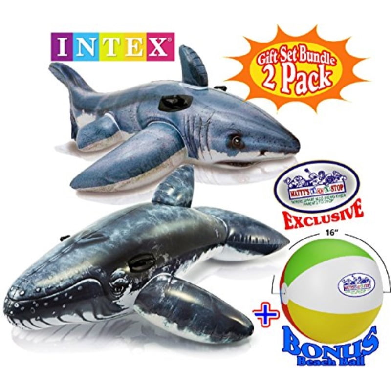 intex great white shark pool float