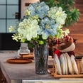 thumbnail image 7 of Blue Lotus Dahlia Artificial Flower, 7-Head Faux Floral Branch, Home Decor Accent, Wedding Centerpiece, Realistic Silk Blossom, Long Lasting Botanical Arrangement, 7 of 7