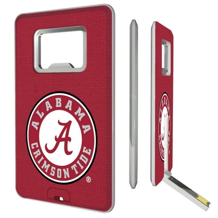 Alabama Crimson Tide 16GB Credit Card Style USB Bottle Opener Flash Drive - No