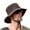 Coffee, variant on Dyfzdhu Men's Uv Protection Wide Sun Hats Cooling Mesh Ponytail Hole Cap Foldable Hat