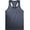 Heather Navy/Navy, variant on Men's Racer Back Tank Top With Contrast Binding Slim Fit Gym Athletic Sportswear