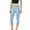 Light Blue, variant on AherBiu Yoga Capri Leggings for Women Comfy Bottoms Capris High Waisted Summer 3/4 Length Pants with Pockets