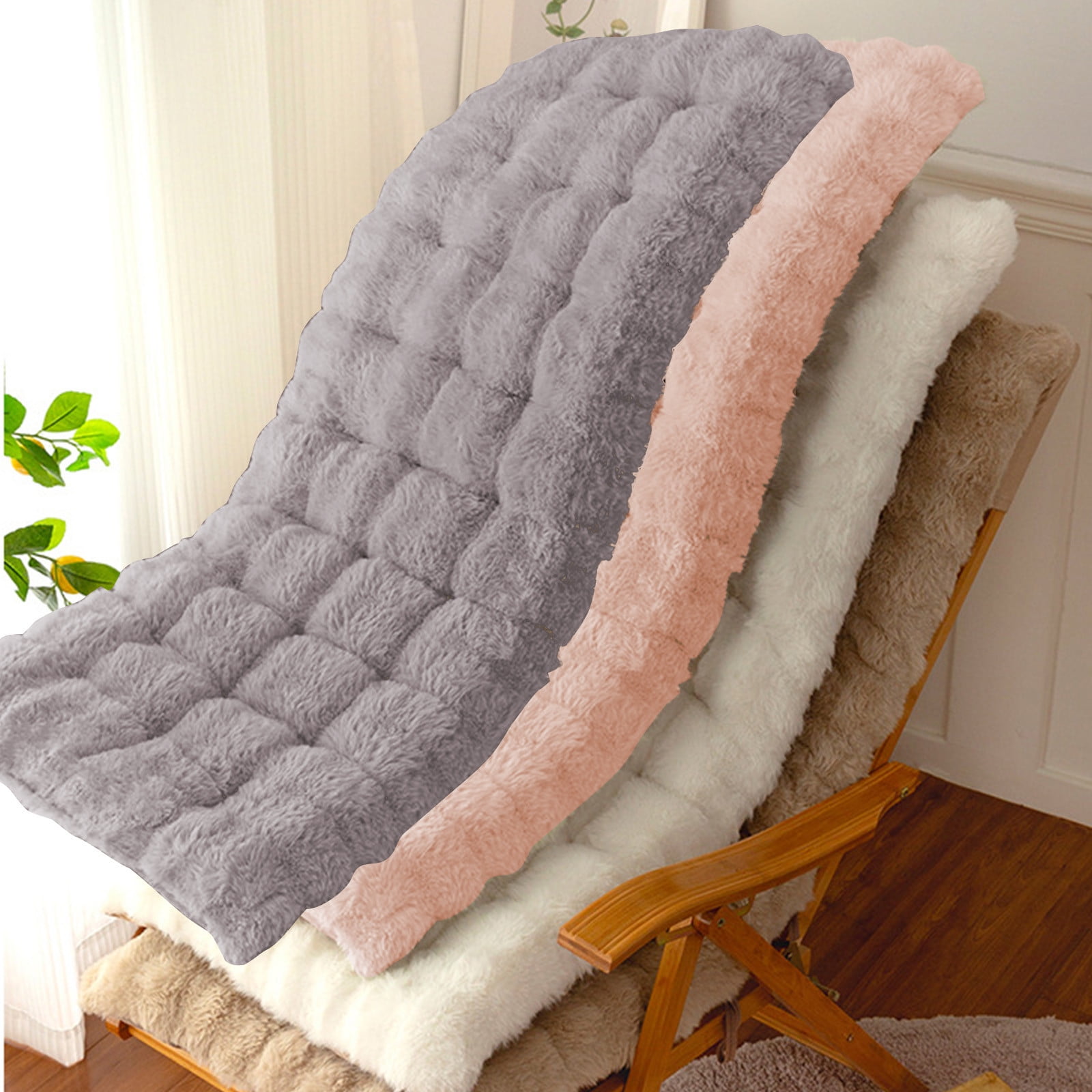 sruoe Rocking Chair Cushion, Outdoor Back Cushions, Chaise Lounge Cushions, Indoor Patio High Back Chair Pads, Soft Thicken Seating Cushion Back Chair, Cotton