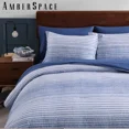 thumbnail image 6 of Amberspace Reversible Checkered 7-piece Bed in a Bag Comforter Set with Sheets,Ocean Blue,Full, 6 of 8