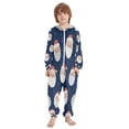 thumbnail image 2 of Vzayyk 4T-14Y Size Aviliable Cozy One-Piece Footless Sleeper Pajama Cute Santa, 2 of 8