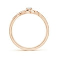 thumbnail image 2 of ANGARA Natural Solitaire Diamond Infinity Promise Ring in 14K Rose Gold for Women (Size-2.8mm| Color-G| Clarity-VS2) | April Birthstone, Anniversary, Jewelry Gift for Women | Natural Diamond Ring, 2 of 10