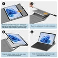 thumbnail image 4 of Fintie Case for 13" Microsoft Surface Pro 10 / Surface Pro 9 5G - Multiple Angle Viewing Portfolio Cover with Pocket and Stylus Holder, Compatible with Type Cover Keyboard, Composition Book, 4 of 9
