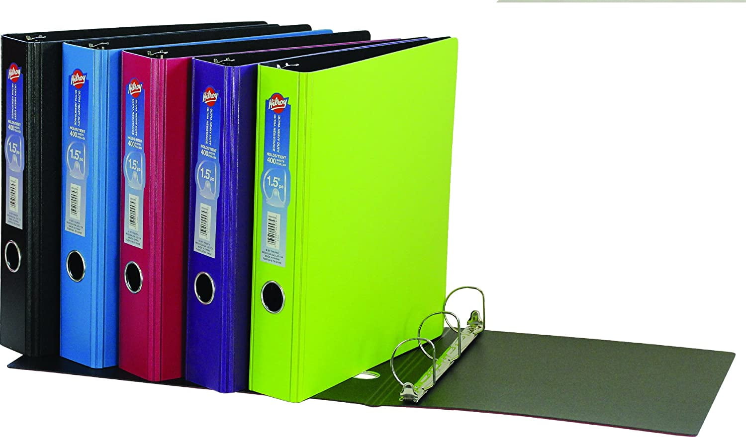 Hilroy 1.5 Inch Ultra Heavy Duty Binder, 11.5 X 11.5 Inches, Assorted