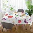 thumbnail image 6 of Colorful Butterfly Rectangle Tablecloth, Dust Proof Anti Wrinkle Wipeable Table Cloth Tabletop foration of Dinner Kitchen Wedding Holiday Party 60"x108" Decor Gift, 6 of 7