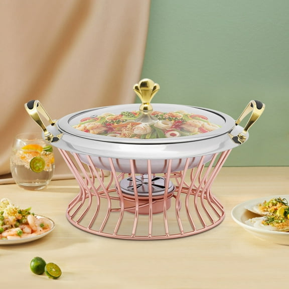 Stainless-Steel Chafing Dish Buffet Set Banquets Food Warmer with Fuel Holder and Lid