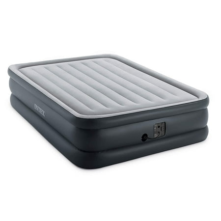 Intex 64139EP 20in Queen Dura-Beam Essential Rest Airbed with Built-In Electric