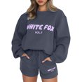 thumbnail image 1 of Sudaderas Con Capucha Chándales 2 Piezas Cordón Mujer Cintura Elástica Casual, 1 of 9