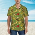 thumbnail image 2 of Pofeuu Squirrel And Fox In The Forest Print Hawaiian Shirt for Men Sleeves Casual Button Down Summer Beach Dress Shirts T-Shirts,3X-Large, 2 of 7