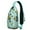 Greenish-blue-21, variant on Crossbody Sling Backpack for Women Men Kawaii Avocado Shoulder Sling Crossbody Casual Chest Bag for Travel Sports Running Hiking