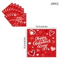 thumbnail image 3 of PEIBang 20Pcs Valentine's Day Napkins,Love Heart Disposable Paper Napkin,Dessert Dinner Hand Napkin for Wedding Birthday Bridal Shower Party Supplies, 3 of 6