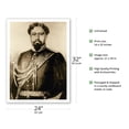 thumbnail image 2 of Kamehameha V - Portrait of the Hawaiian King (1830-1872) - Vintage Engraved Illustration - Bamboo Fine Art 290gsm Paper Print (Unframed) 24x32in, 2 of 4